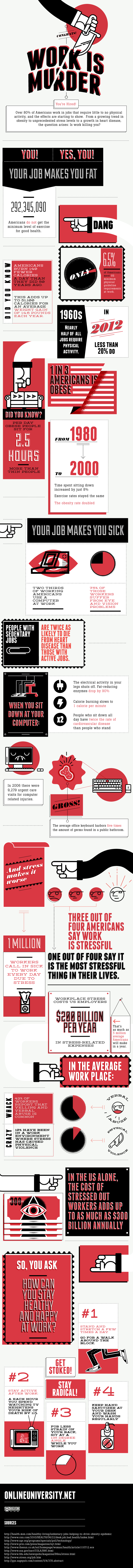 work is murder infographic